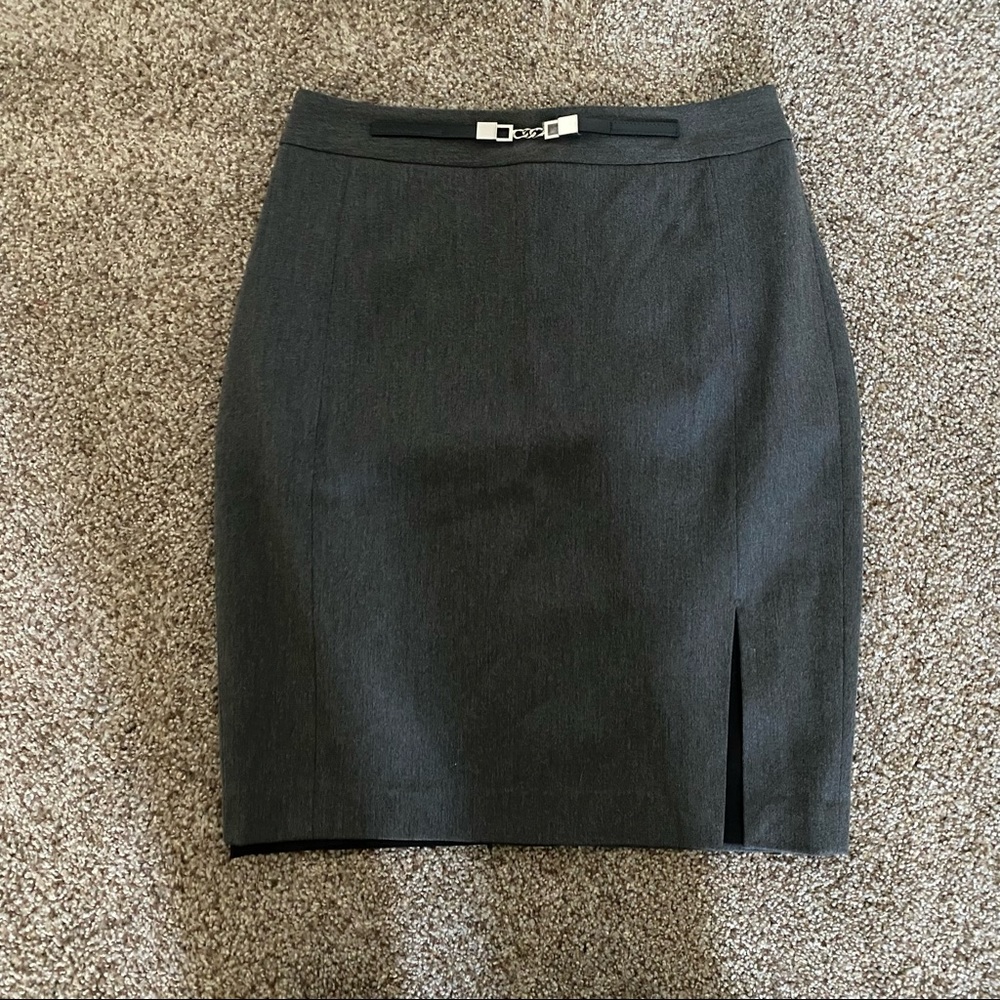 Express Gray Pencil Skirt
